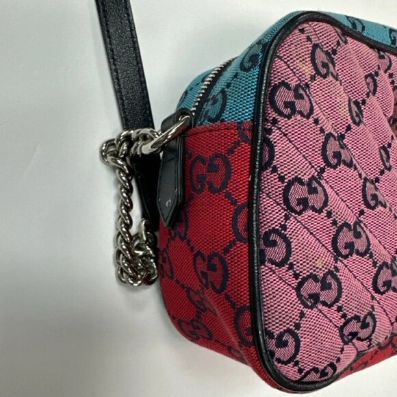 GUCCI MARMONT MULTICOLOR SMALL SHOULDER - Picture 4 of 6